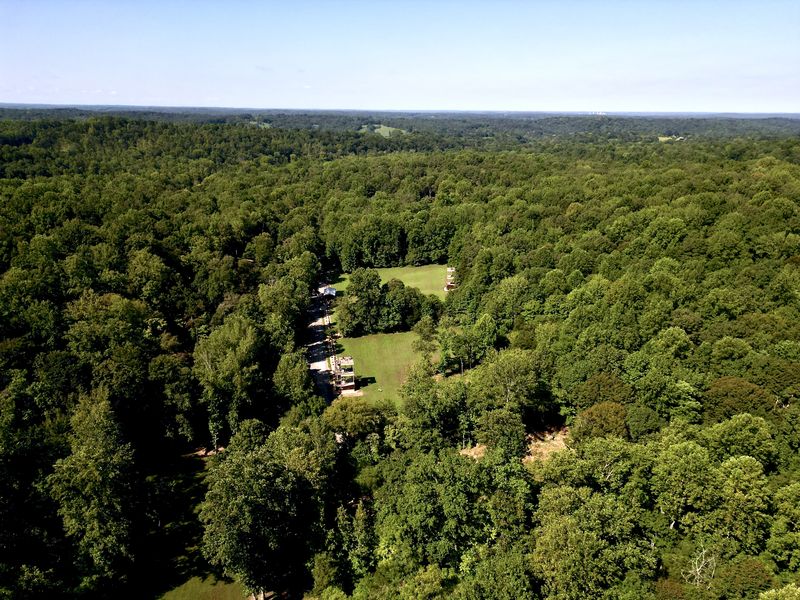 Aerial survey of Middle Tennessee development land parcel